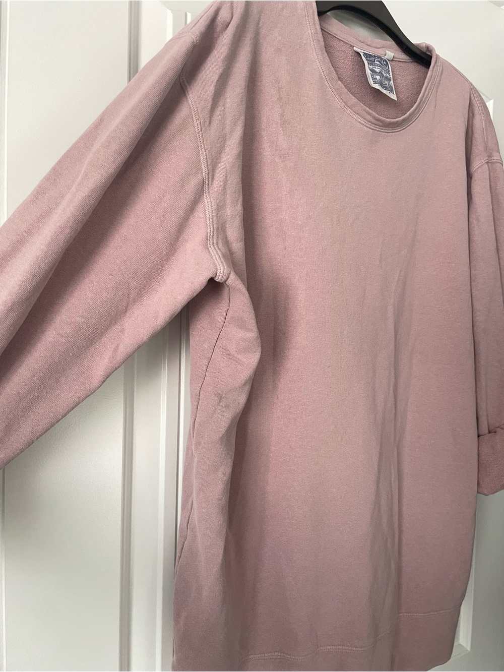 Jungmaven Comfort Wash Pink Long-Sleeve Crewneck Sweatshirt - Picture 2 of 4